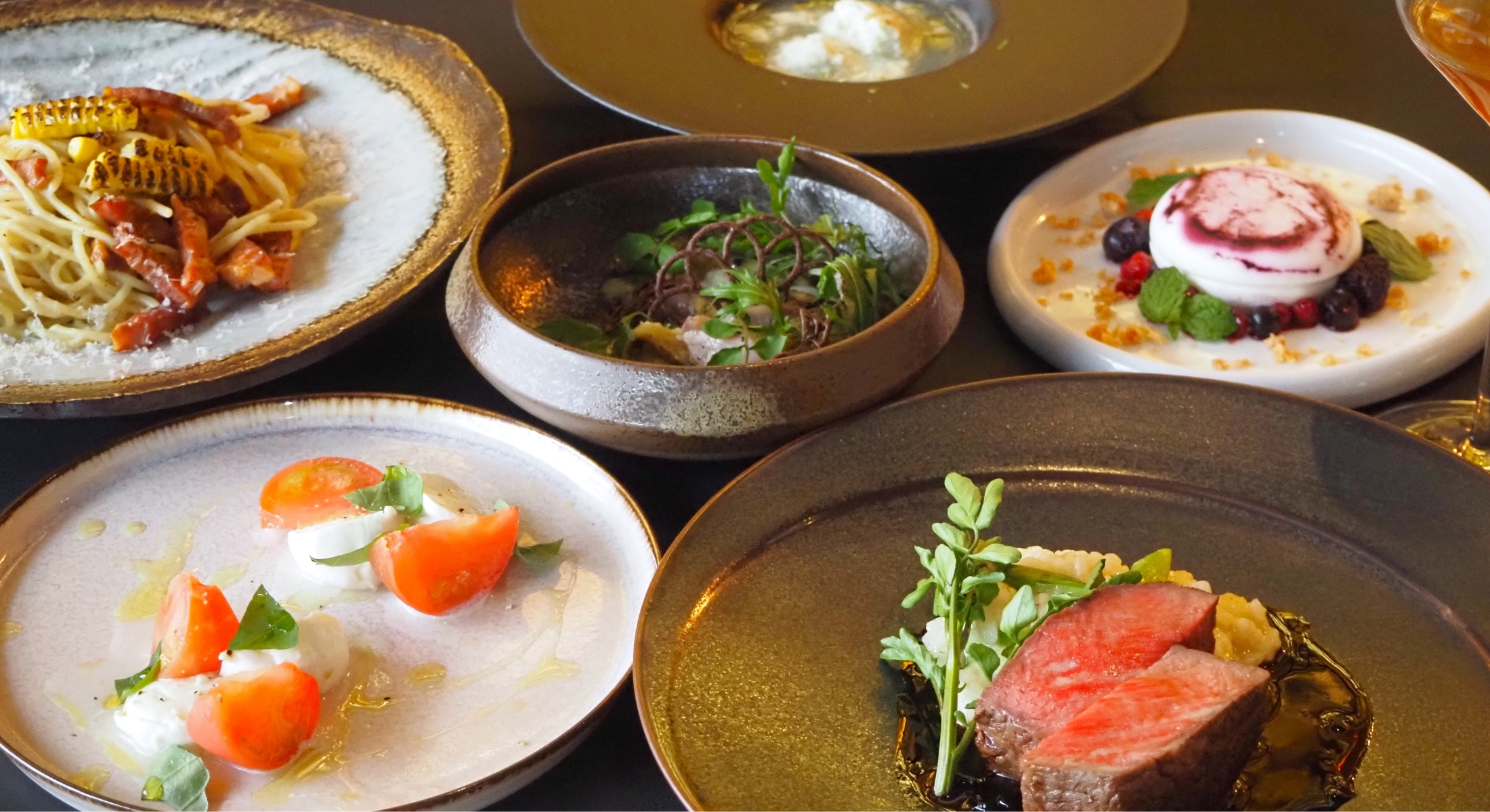 6 dishes of Seasonal Dinner Course in June